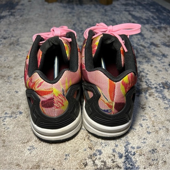 Adidas Torsion Zx Flux Light Pink Multi-Colored Floral Size 10 - Picture 7 of 10